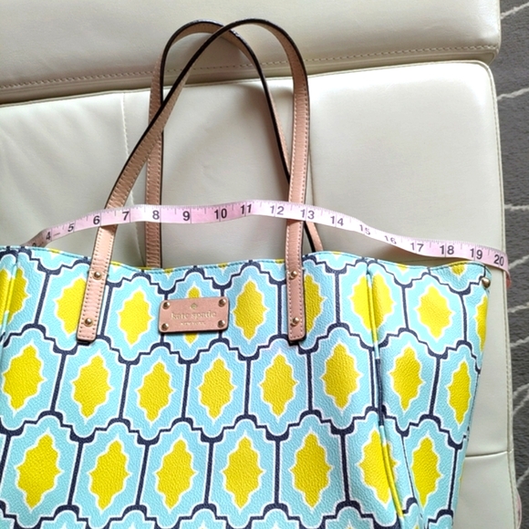 Kate Spade Cabana Tile "Michelle" Large Adjustable Tote Bag - Picture 14 of 16